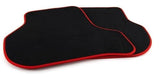 VW/Audi Rear Carpeted Floor Mats - Black | Red Piping | 1K0061226EAWNA