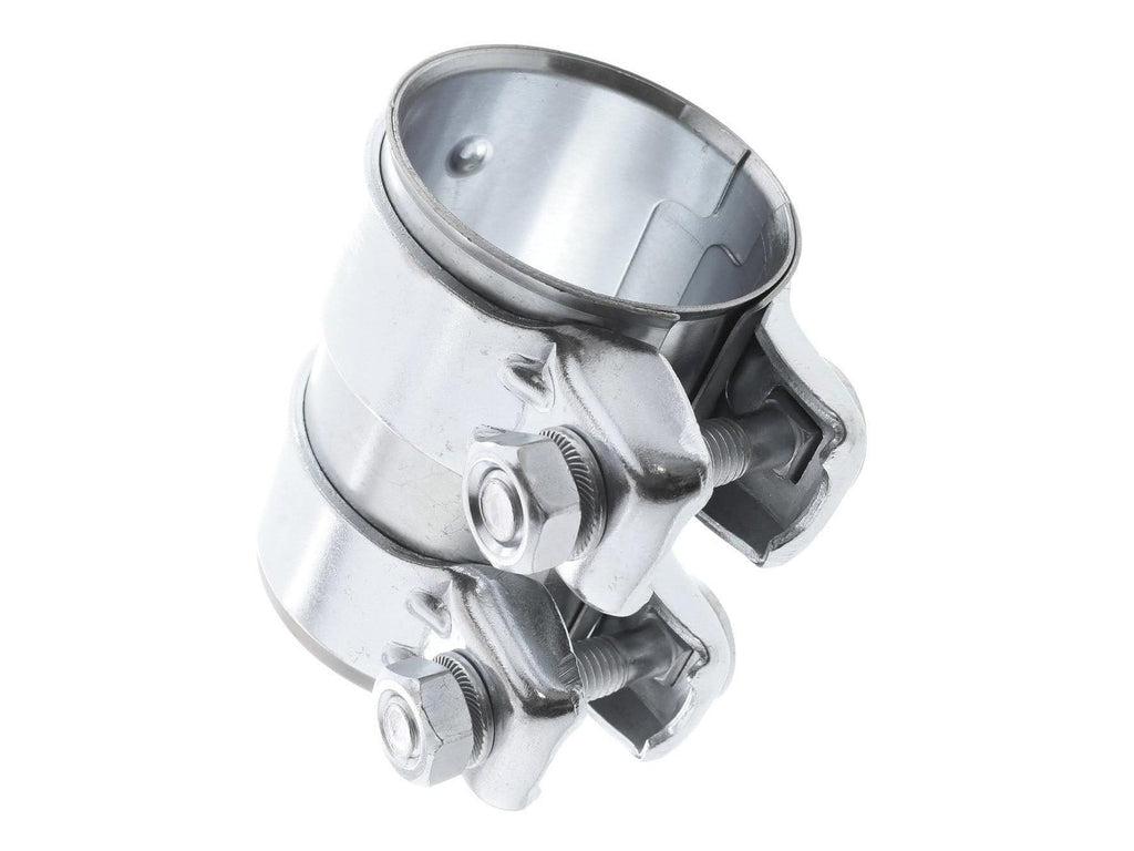 TAKPART Exhaust Pipe Connector Double Clamp - 55mm Inner Diameter X 95mm Length, Fits Audi VW Seat Skoda (Part 1K0253141M)