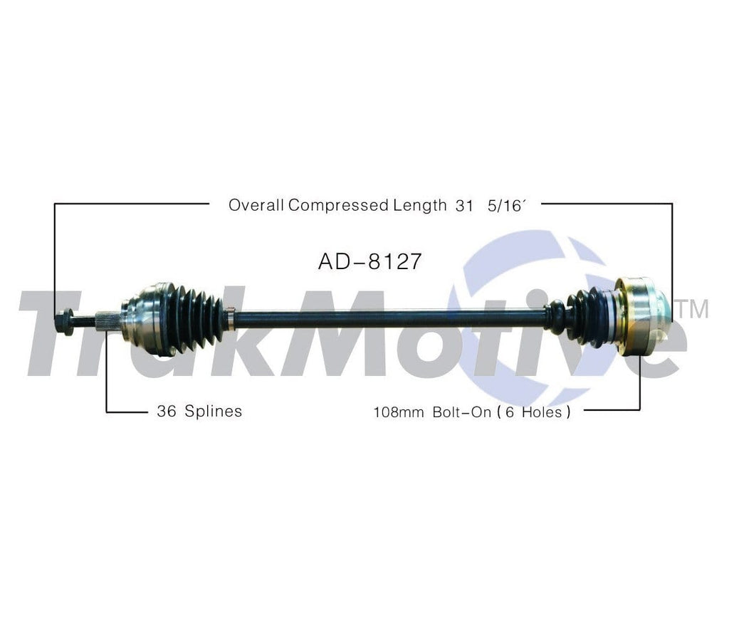 TrakMotive Drive Axle Front Right (Standard) VW 2.0T & 2.0T Gen3