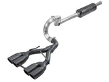 AFE aFe Rebel Series 2.5in. 304 SS C/B Exhaust System 2018 Jeep Wrangler (JL) V6-3.6L - Black Tip 49-38071-B