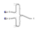 AFE aFe Takeda 2-1/2in 304 SS Axle-Back Exhaust w/Blue Flame Tips 17-20 Honda Civic Sport L4-1.5L (t) 49-36625-L