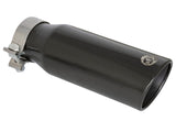 aFe MACH Force-Xp 409 Stainless Steel Clamp-on Exhaust Tip 3in Inlet 4in Outlet - Black | 49T30404-B121