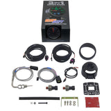 GlowShift Gauges GlowShift Gauges 3in1 Black Dial Boost with Digital Exhaust Gas Temperature & Pressure Gauge GS-3G-03