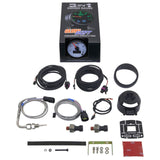 GlowShift Gauges GlowShift Gauges 3in1 White Dial Boost with Digital Exhaust Gas Temperature & Pressure Gauge GS-3G-04