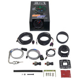 GlowShift Gauges GlowShift Gauges 3in1 Black Dial Exhaust Gas Temperature with Digital Boost & Pressure Gauge GS-3G-10