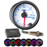 GlowShift Gauges GlowShift Gauges White 7 Color Needle Wideband E85 Air/Fuel Ratio Gauge GS-W702-E85