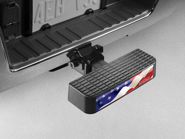 WeatherTech BumpStep Black (w/ Waving Flag Emblem) | 81BS2USF