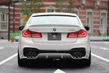 3D Design 3D Design - 5 Series G30 M-Sport Rear Diffuser installs with OE M-Sport Diffuser 3108-33011