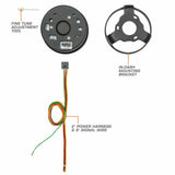 GlowShift Gauges GlowShift Gauges Black 7 Color 3-3/4" In-Dash Kilometer Speedometer Gauge GS-C717-KM