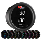 GlowShift Gauges 10 Color Digital Dual Boost/Vacuum & Pressure Gauge | GS-TCD-BP
