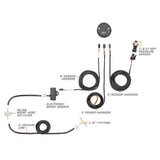 GlowShift Gauges GlowShift Gauges 10 Color Digital Dual Boost/Vacuum & Pressure Gauge GS-TCD-BP
