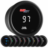 GlowShift Gauges 10 Color Digital Fuel Level Gauge | GS-TCD15