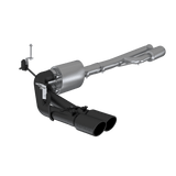 MBRP 2019+ Chevrolet Silverado 1500 4.5L/5.3L Pre-Axle Dual Side Exite w/ 4in OD Tip- Black Coated | S5092BLK