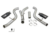 AFE aFe Atlas Exhaust 4in Dual DPF-Back Al Steel w/ Black Tips 16-17 GM Diesel Truck V8-6.6L (td) LML 49-04080-B