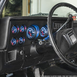 GlowShift Gauges GlowShift Gauges Tinted 7 Color Custom Dashboard Gauge Set GS-T7-6G-1