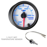 GlowShift Gauges GlowShift Gauges White 7 Color 4 Gauge Diesel Set - 60 PSI Boost, 1500° F Exhaust
Gas Temperature, Transmission Temperature & 100 PSI Fuel Pressure Gauges GS-W7-DS4