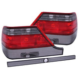 ANZO 1995-1999 Mercedes Benz S Class W140 Taillights Red/Smoke | 221154