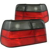 ANZO 1992-1998 BMW 3 Series E36 Sedan Taillights Red/Smoke | 221200
