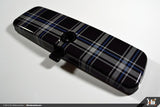 Klii Motorwerkes Universal Interior Rear View Mirror Wrap - Mk6 Plaid (TDI Blue) K11RM18