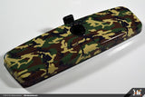 Klii Motorwerkes Universal Interior Rear View Mirror Wrap - Woodland Camo K15RM18