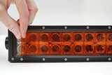 Lamin-X Amber Lamin-X Light Bar Cover for Hella Optilux MINI Light Bar Cover 6 LED / 6" HE010A