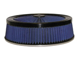 aFe MagnumFLOW Air Filters Round Racing P5R A/F TOP Racer 14D x 4H (Blk/Blue) | 18-31404