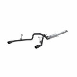 MBRP 2021+ F-150 2.7L/ 3.5L Ecoboost, 5.0L 3in Cat Back 2.5in Dual Split Rear - Black Coated | S5215BLK