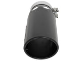 AFE aFe Power Intercooled Tip Stainless Steel - Black 4in In x 5in Out x 12in L Bolt-On 49T40501-B121