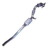 Techtonics 2.5" Stainless Downpipe w/ Dual Cat for Tiguan 2.0T | 251 214D