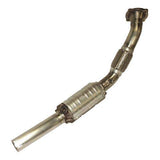 Techtonics For use with standard factory exhaust system Techtonics 2.5” Stainless Steel 1.8T Downpipe with Hi-Flow Cat 251 234R