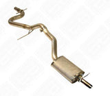 Techtonics Single Techtonics 2.5" Stainless Steel Exhaust System with Borla Muffler - VW 2.0T Mk5 Jetta 252 536