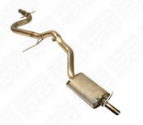 Techtonics Single Techtonics 2.5" Stainless Steel Exhaust System with Borla Muffler - VW 2.0T Mk5 Jetta 252 536