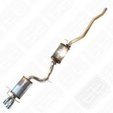 Techtonics Automatic Techtonics Stainless Dual Tip Exhaust | 96-01 Audi A4 1.8T w/DP 252 561T+251 228