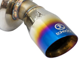 AFE aFe POWER Takeda 16-17 Honda Civic I4-1.5L (t) 2.5-2.25in 304 SS CB Dual-Exit Exhaust Blue Tips 49-36615-L