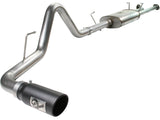 aFe MACHForce XP Exhaust Cat-Back SS-409 07-09 Toyota Tundra V8-5.7L w/ Black Tip | 49-46006-B