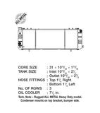 CSF Performance CSF Performance 91-01 Cherokee (XJ) 2.5 & 4.0L LHD w/ filler neck (3-Row Copper Core) Radiator CSF-2671