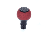 BFI BFI GS2 Heavy Weight Shift Knob - Magma Red Air Leather - Black Anodized (Audi R8 - M8x1.25) GS2SMA