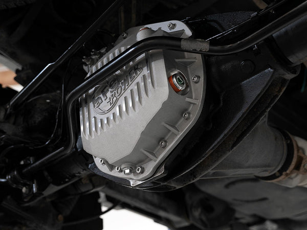Pro Mod Rear Dif aFe Power Pro Series Rear Differential Cover Raw w/ Machined Fins 14-18 ...