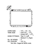 CSF Performance CSF Performance 81-87 4.2L Toyota Landcruiser (AT) / 1988 4.0L (AT) (4-Row Copper Core) Radiator CSF-2708