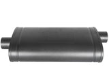 AFE aFe MACH Force-Xp 409 SS Muffler w/ Black Finish 3in Center/Offset 22in L x 11in x 5in - Oval Body 49M00016-B