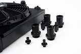 CSF Performance CSF Performance Universal Half Radiator - Evo 7/8/9 / 92-00 Civic - w/ SPAL Fan & Shroud - Black CSF-2858XB