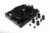 CSF Performance CSF Performance Universal Half Radiator - Evo 7/8/9 / 92-00 Civic - w/ SPAL Fan & Shroud - Black CSF-2858XB