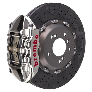Brembo GT-R CCM-R Systems 360x28 CCM-R 4-Piston Nickel Plated Drilled Rear | 2P9.8006AR