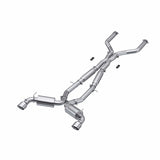 MBRP 17+ Infiniti Q60 3.0L RWD/AWD 3in Cat-Back Dual Split Rear Street Version w/4.5in OD Tips -T304 | S4406304