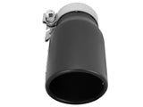 AFE aFe MACHForce XP 3in Inlet x 4in Outlet x 9in Length Clamp-On Black Tip 49T30401-B09