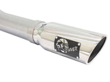 AFE aFe MACHForce XP Exhaust 3in-3.5in SS Single Side Ext CB w/ Polished Tips 15 Ford F150 V8 5.0L CC/SB 49-43073-P