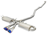 AFE aFe Takeda 3in 304 SS Cat-Back Exhaust System w/ Blue Tips 2017 Honda Civic Si I4 1.5L (t) 49-36618-L