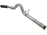 AFE aFe Large Bore-HD 5in DPF Back 409 SS Exhaust System w/Black Tip 2017 Ford Diesel Trucks V8 6.7L(td) 49-43090-B