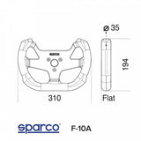 SPARCO Sparco F10A Steering Wheel Suede Black 015P270SSN