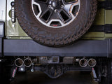 AFE aFe Rebel Series 2.5in 409 SS Axle-Back Exhaust Polished 07-18 Jeep Wrangler (JK) V6-3.6L/3.8L 49-48086-P